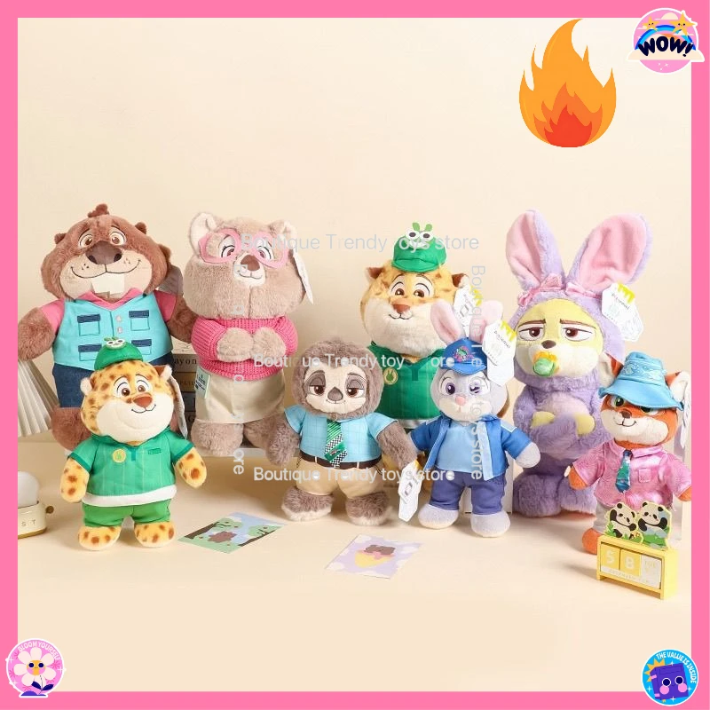 

Оригинальные плюшевые игрушки-фигурки из мультфильма «Зверополис 2»: Джуди Хоппс, Ник Вайлд, офицер Клаузауэр, Флэш