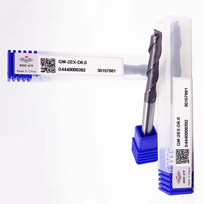 

GM-2EX-D6.0 ZCC.CT Two blade straight handle long blade flat end mill D6.0*6*30*75 2F Flat end mills 2 Flutes End Mills