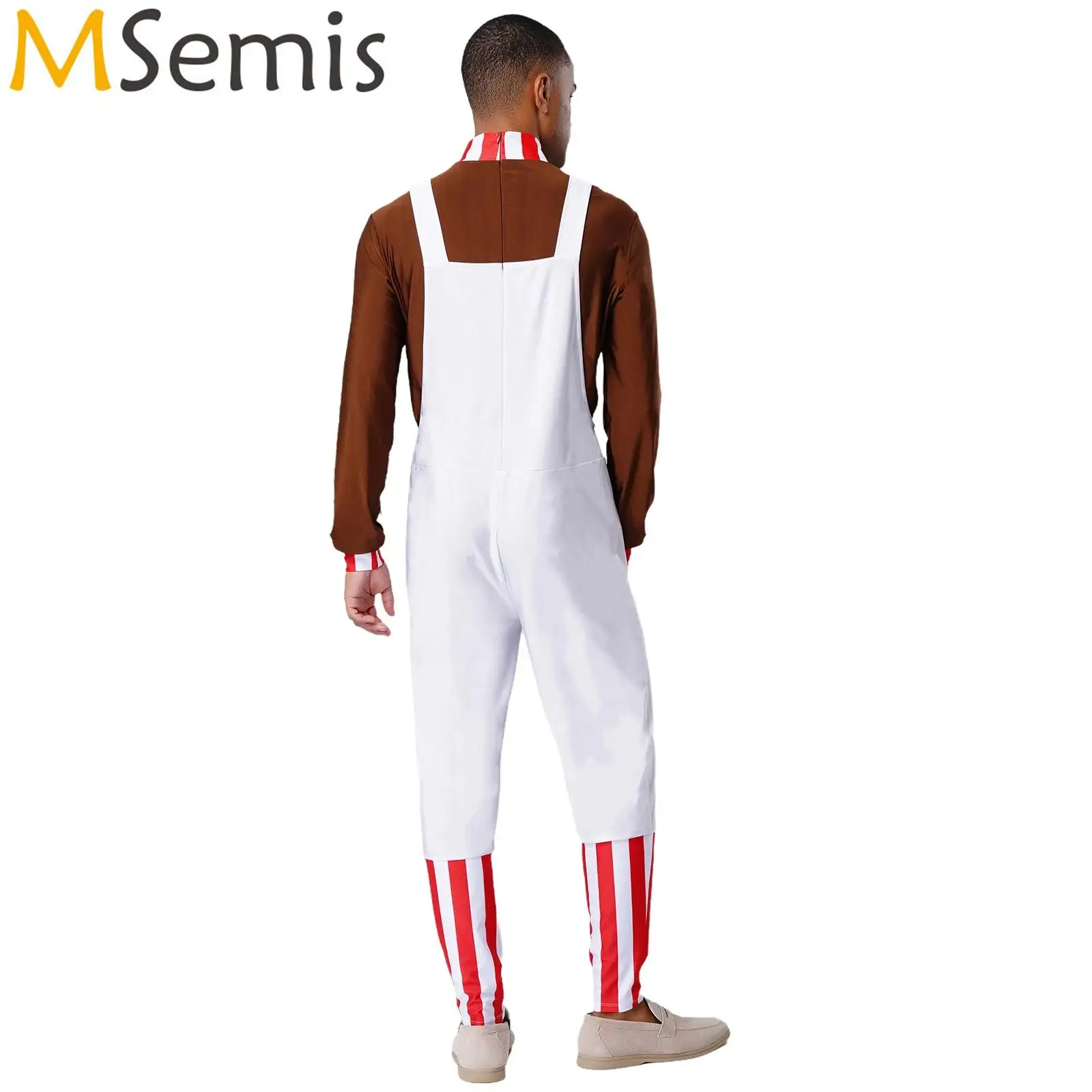 

Мужской и женский комбинезон с невидимой молнией на спине, комбинезон заводского работника, карнавальный костюм для взрослых, карнавальный костюм на Хэллоуин