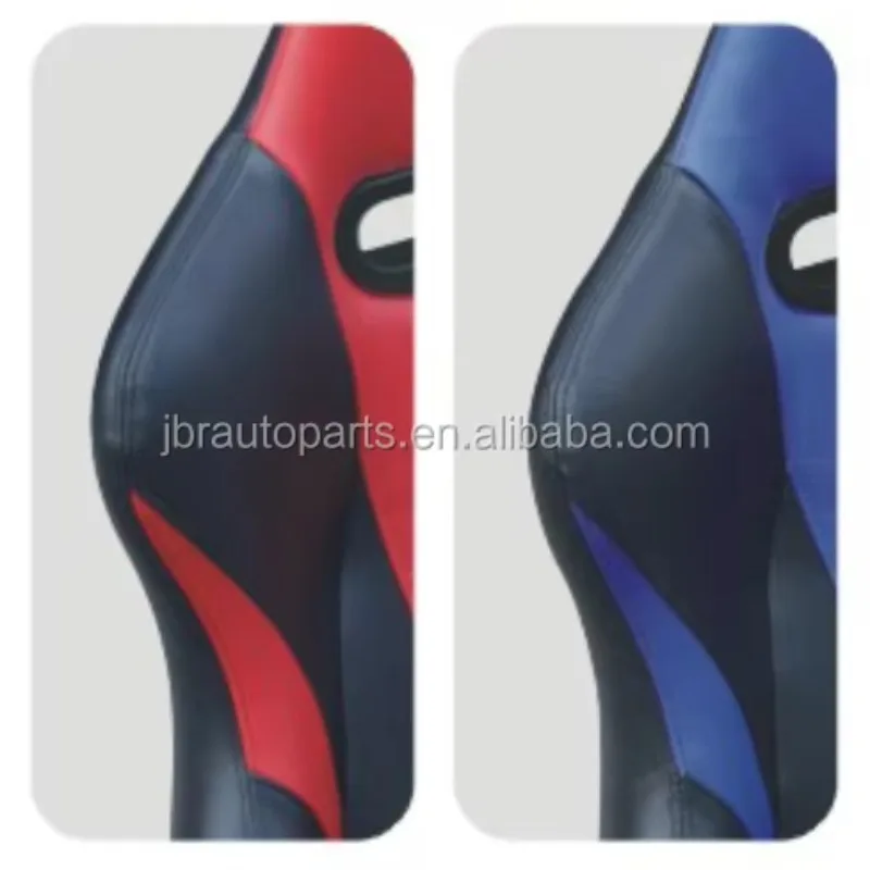 

2 шт. регулируемых автомобильных ковшеобразных сидений 1010, универсальные, с обивкой из ПВХ-кожи, для автосимуляторов и гоночных сидений