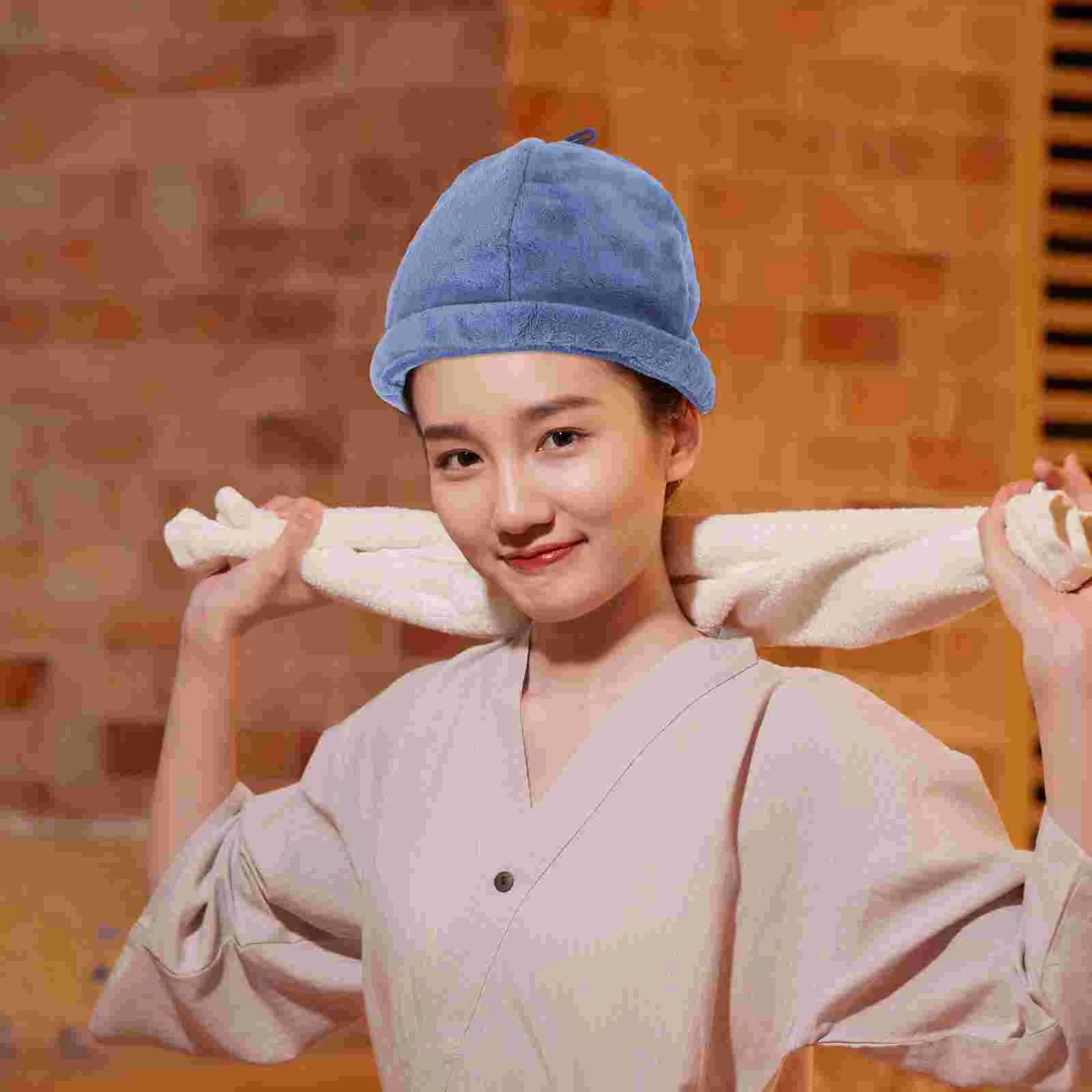 หมวกชาวประมงอาบน้ําซาวน่าอุปกรณ์อาบน้ําสักหลาดบุรุษหมวกถังหมวกสําหรับผู้หญิง