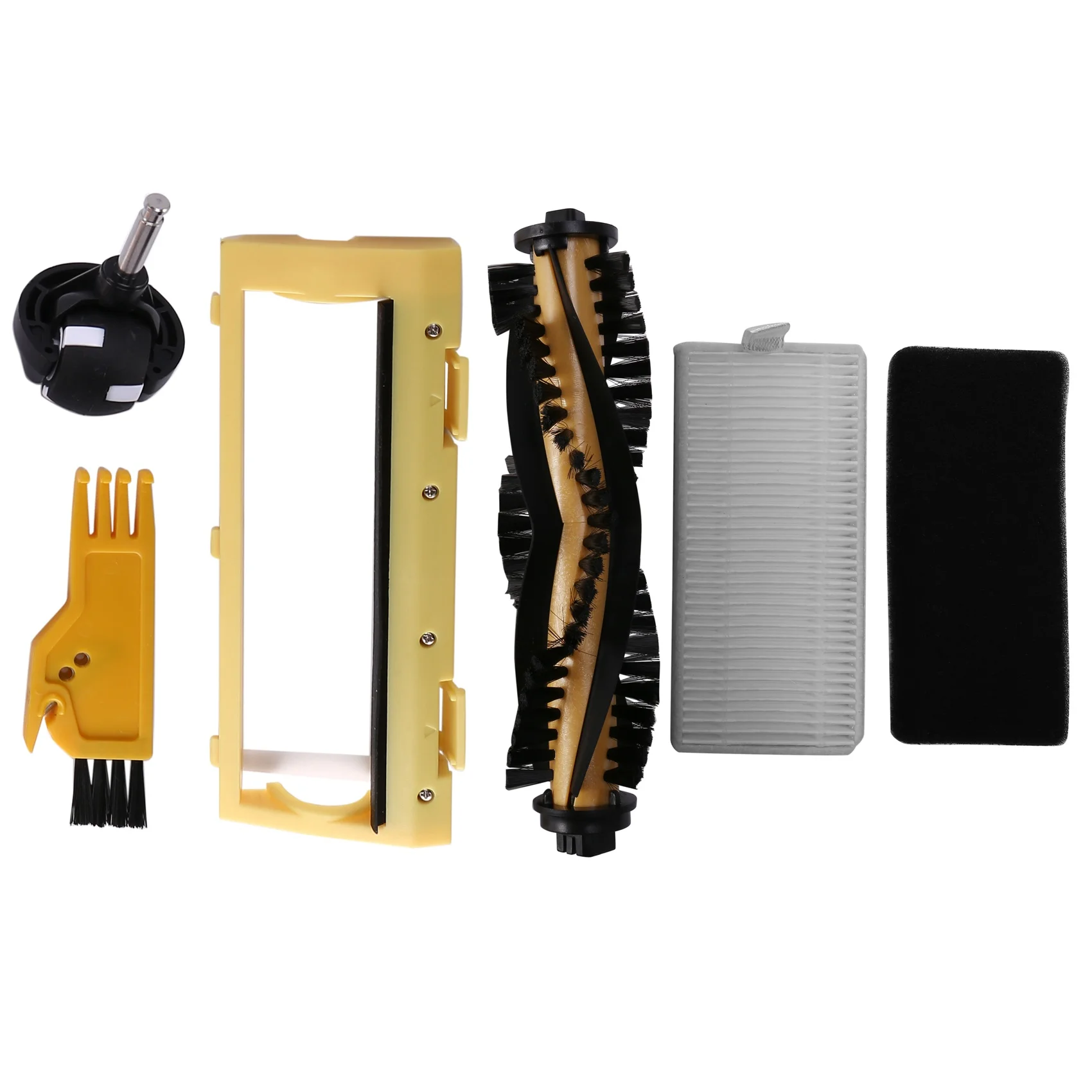 18 ชิ้นแปรงด้านข้างแปรงหลักกรอบล้อกรองสําหรับ ECOVACS DEEBOT 600 601 605 710 N79 N79S เครื่องดูดฝุ่นอะไหล่