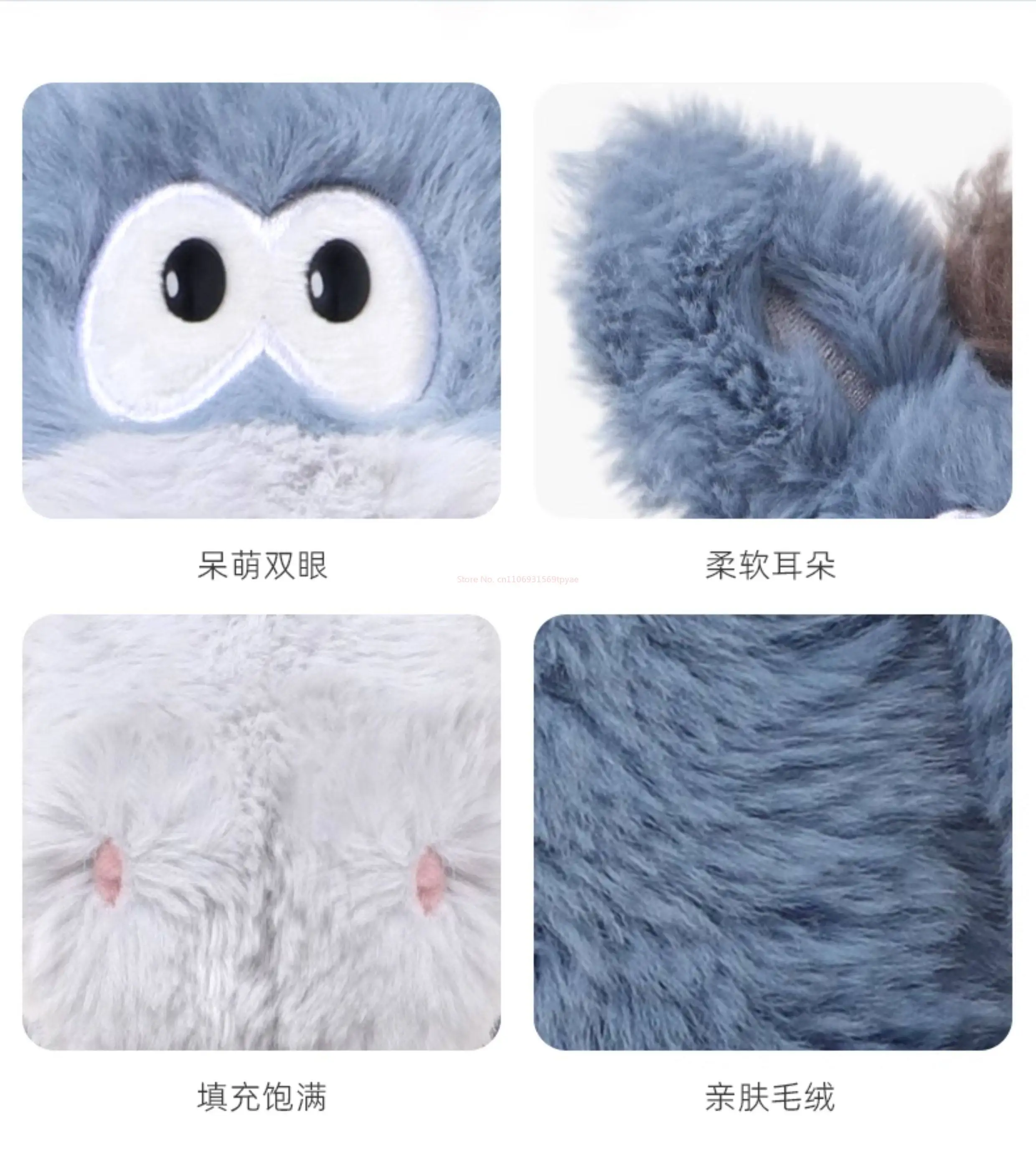 

Плюшевая игрушка-ослик JOOKI, новогодний талисман, мягкая серо-голубая подушка-игрушка в виде животного, подарок на день рождения или праздник для детей и взрослых