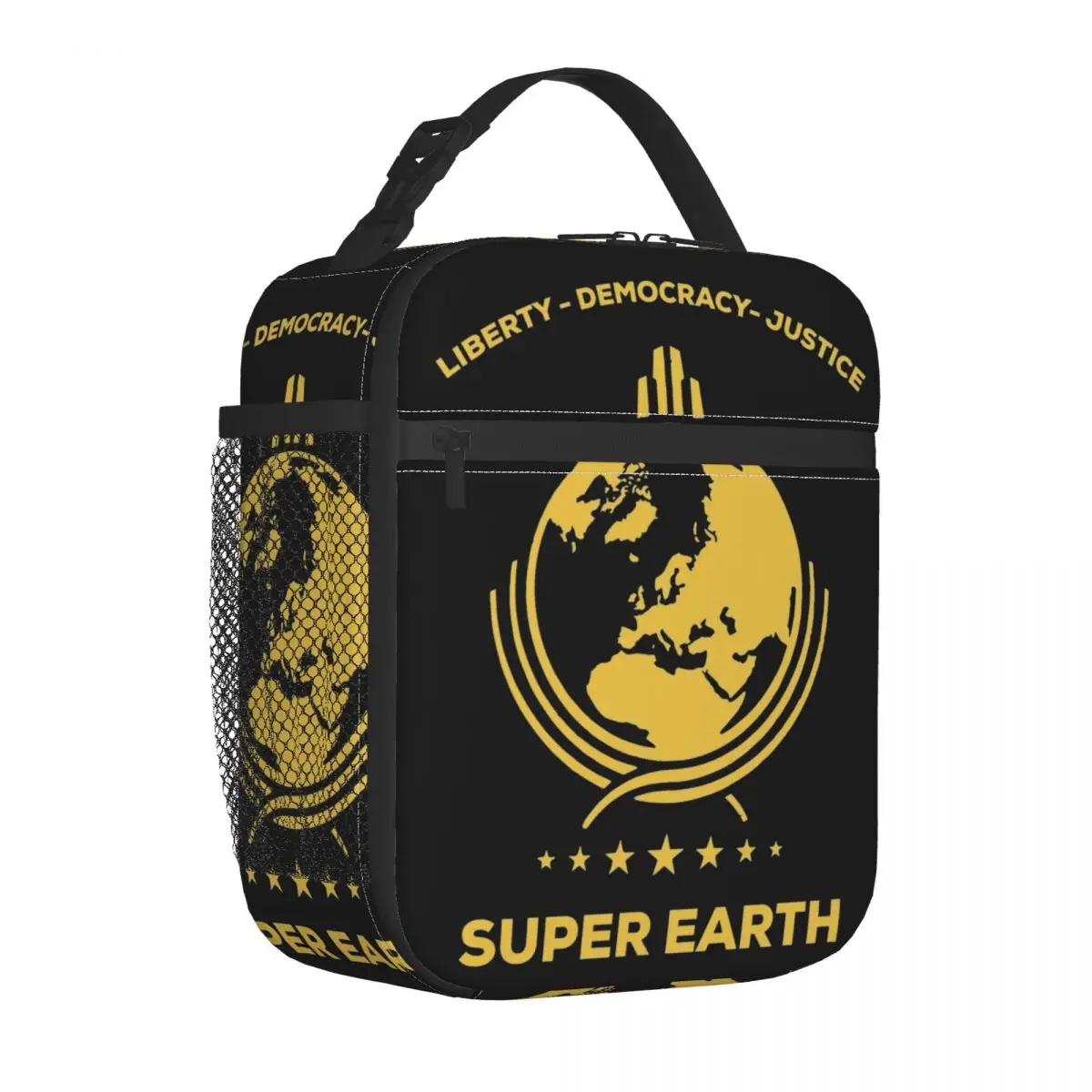 

Super Earth Diving Into Hell Insulated Lunch Bag Leakproof Helldivers Game Lunch Container Thermal Bag Lunch Box Tote Food Bag