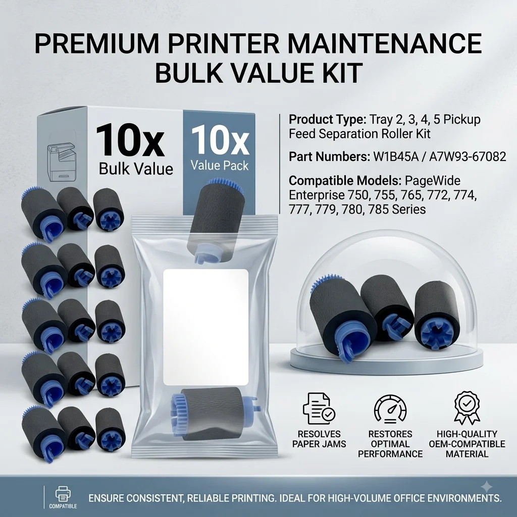 10-set-w1b45a-a7w93-67082-per-hp-pagewide-750-755-765-772-774-777-779-780-785-kit-rulli-di-separazione-alimentazione-vassoio-2-3-4-5
