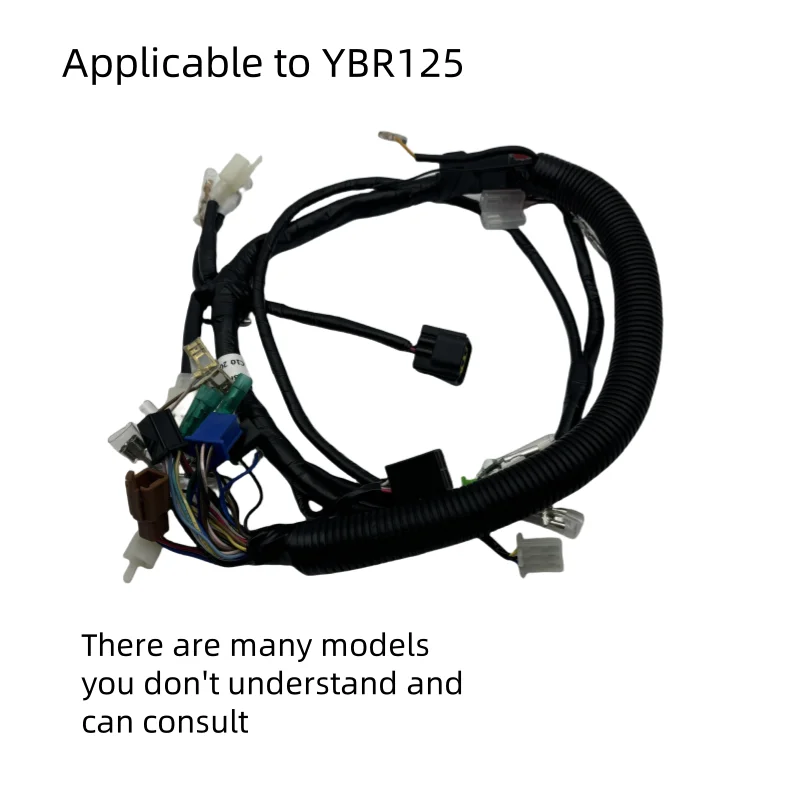 Motorcycle Circuit Vehicle Wiring Harness Cable Assembly Is Suitable for Yamaha Ybr125 Ybr125Sp Ybr125K Ybr125X Ybr125D Yb125E Yb125Z Ybr125Yx Vehicle Circuit Cable Full Vehicle Wiring Harness Assembly Whole Vehicle Wiring Plug