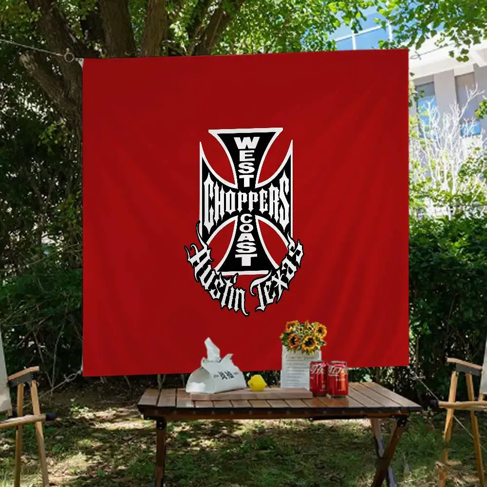 West C-Coast C-Choppers Large Size Flags Printing Patterns Interesting Birthday Party Decorations Banner