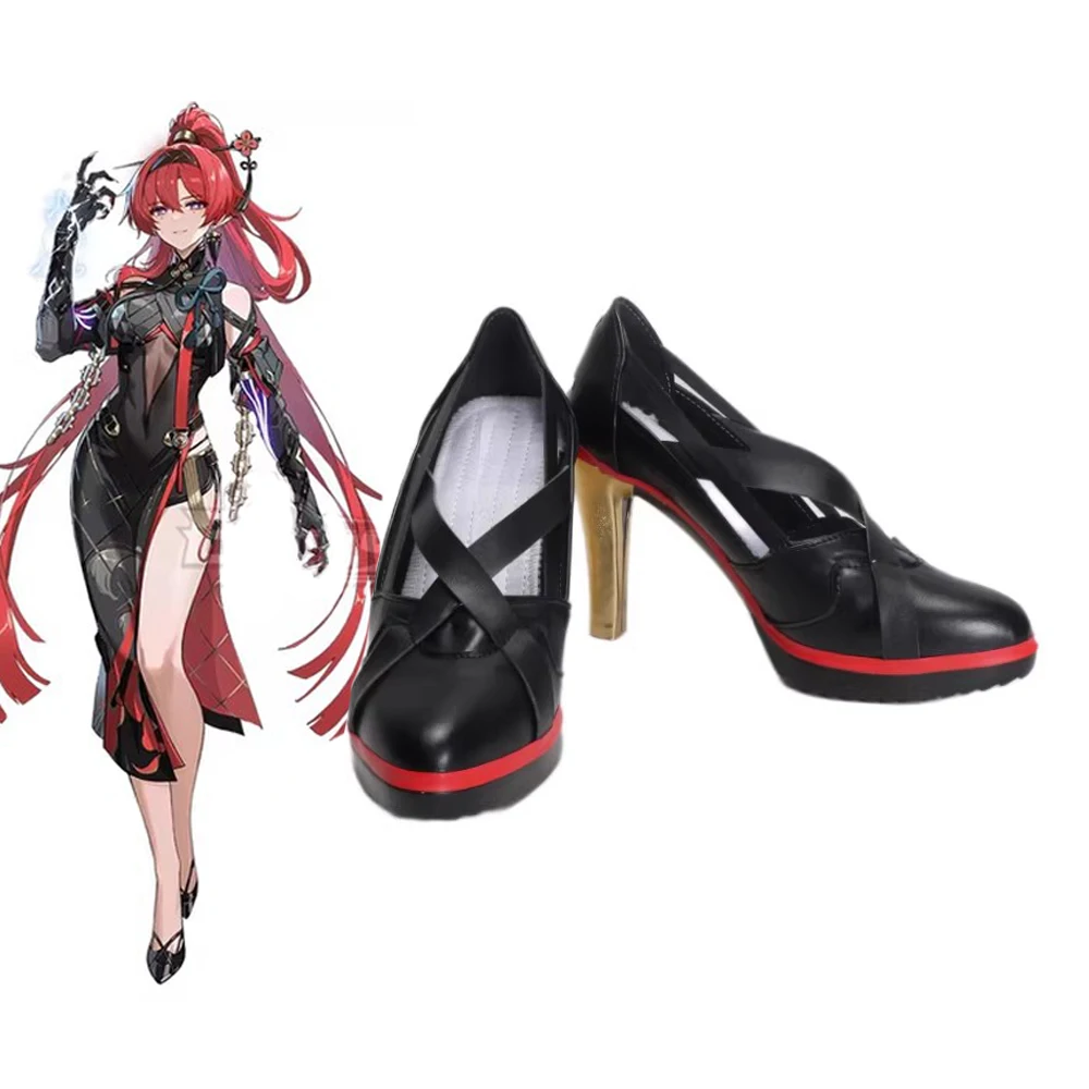 Game Yin lin Wuthering Waves Cosplay Shoes Boots Anime Party Halloween Carnival Party For Women Men Costume Accessories