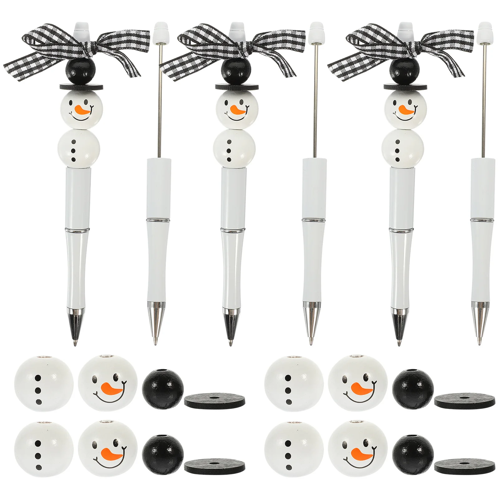 

1Set Beadable Pen Kit Ergonomic Design Tool Bright Colors Adult Accessory for Daily Use Stationery Decoration