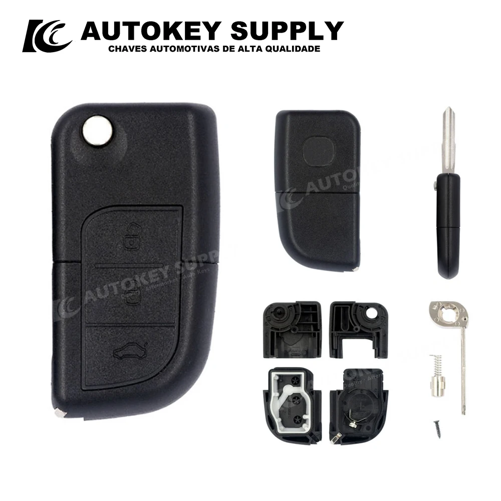 

ForChangan Yuexiang Foldable Key Shell 3 Button Right Slot Autokeysupply AKCNF103