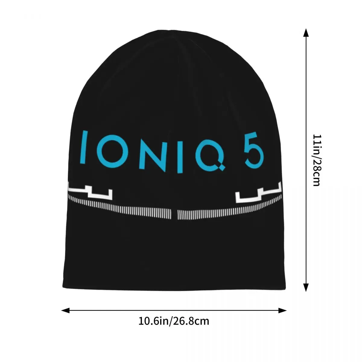 Ioniq 5 Iconic Front Grill And Logo In Blue Men Women Beanies Caps Knitting Bonnet Hat Warm Hip Hop Autumn Winter Outdoor Hats