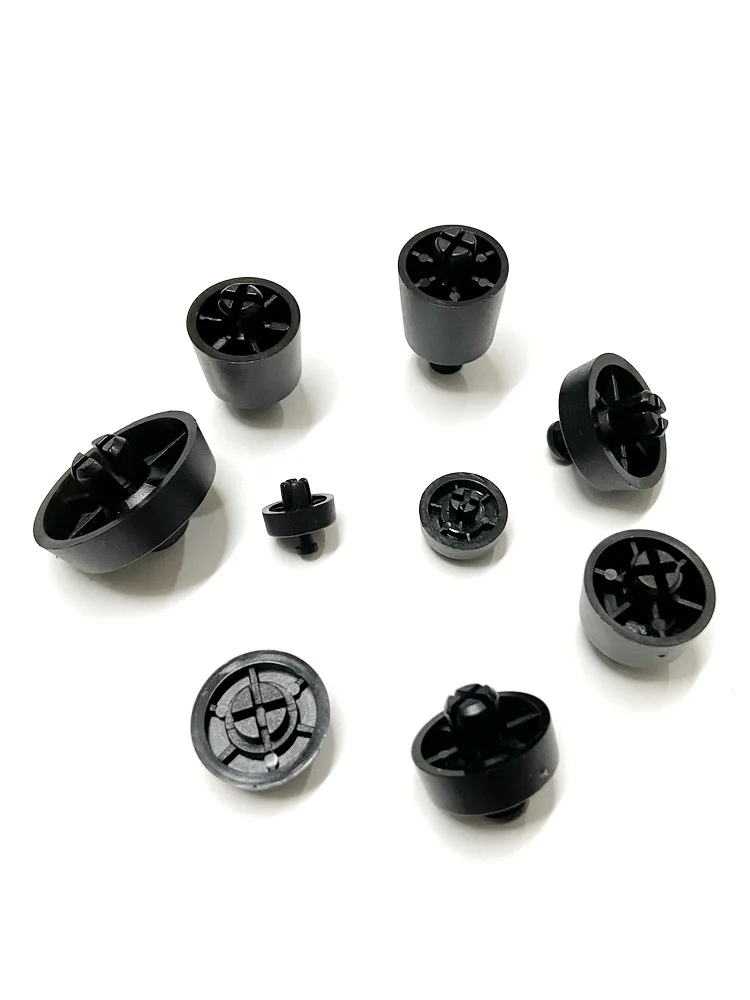 Screw Free Installation Of Black Hard Plastic Pin Foot Pads For Small Furniture Cabinets Boxes Chassis Electrical Legs