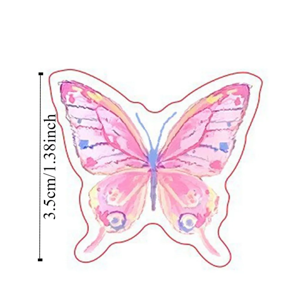 Handbook Note Clip Gradient Butterfly Acrylic Paper Clip Paperclip Y2k Cute PP Clip Ins Decorative Cartoon Memo Clip Photo Clamp