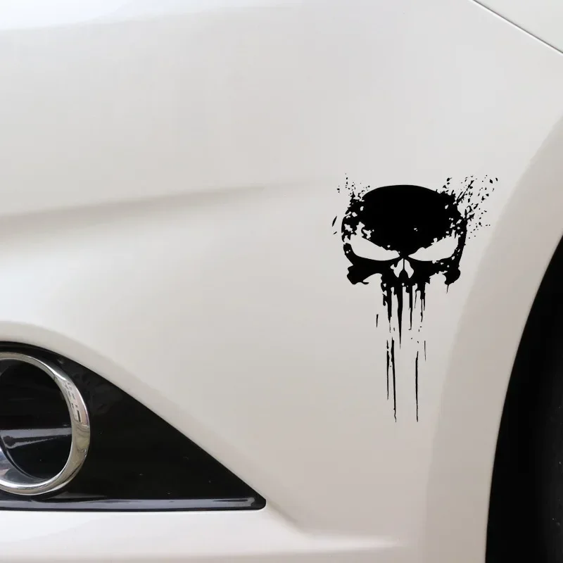 10 x 15CM 3D Punisher Skull Blood Sticker Vinyl Car Body Decals Stickers Motorcycles Decoration Car Styling Accessories Stickers