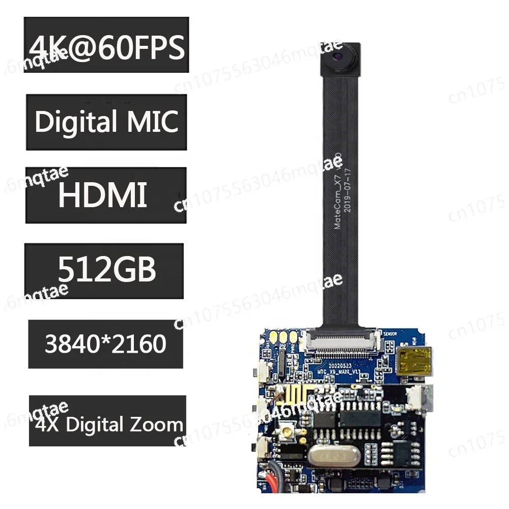 IMX258 4K 60FPS WiFi P2P Mini Camera 14MP Motion Detection Digital Zoom Lens Module Matecam Small DIY Cam Recorder