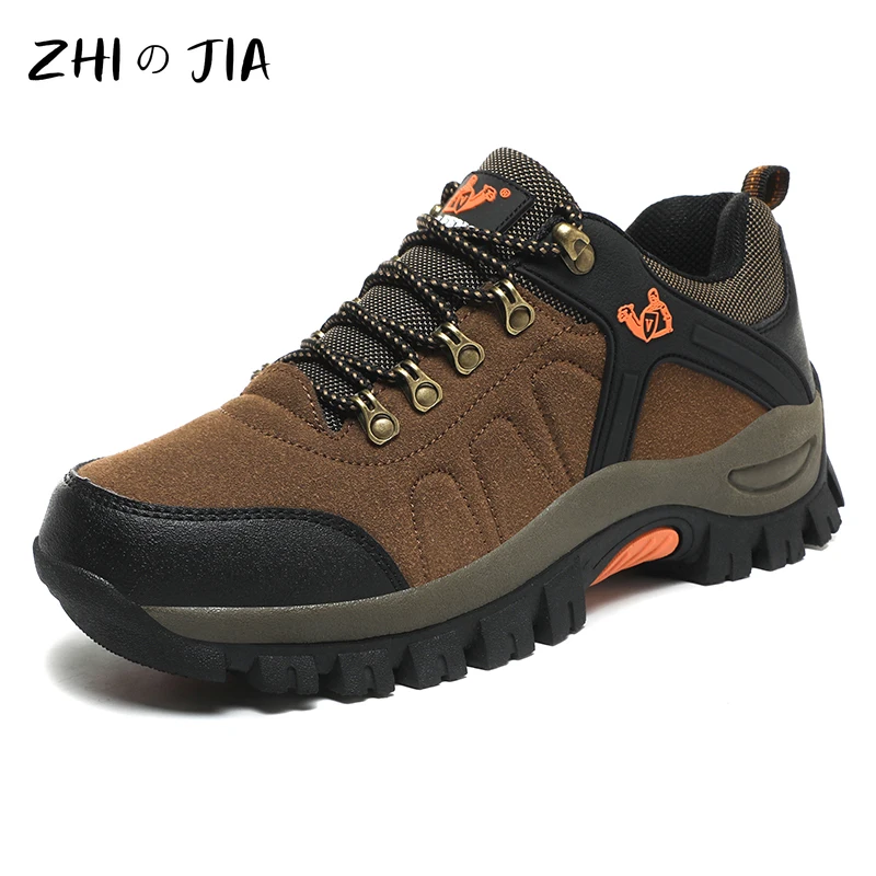 Men\'s Sneaker Couples Mountaineering Shoes Women\'s Outdoor Jogging Casual Shoes Anti slip Wear Resistant Tourism Hiking Footwear