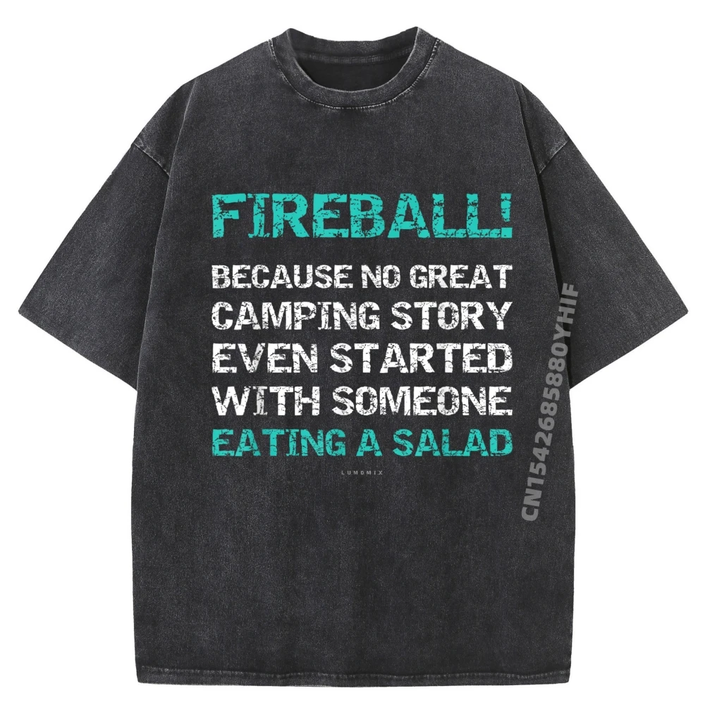 

Printed Tees Lumomix Camping Funny Camping Love Loose Man Tshirts Graphic Tees Normal Streetwear Washed Tee-Shirt