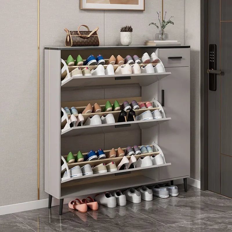 모던 오거나이저 신발 선반 현관 거실 럭셔리 박스 디자이너 우든 신발 캐비닛 수납 가구 호텔 가구