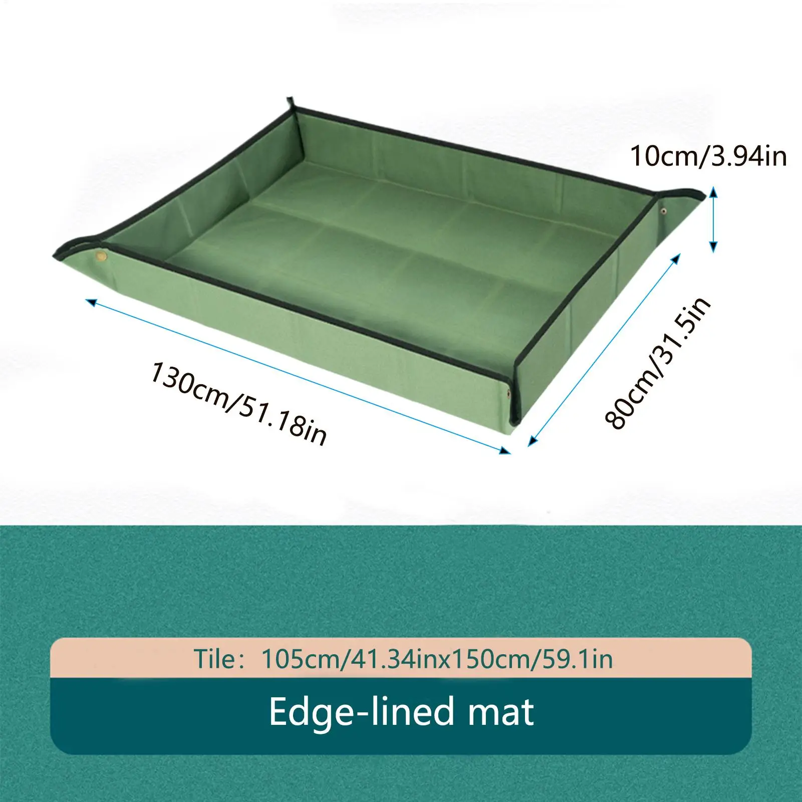 105x150cm Repotting Mat Portable Thick Waterproof Plant Potting Tray Indoor Gardening Dirt Control Transplant Pad Garden Supplie view 6