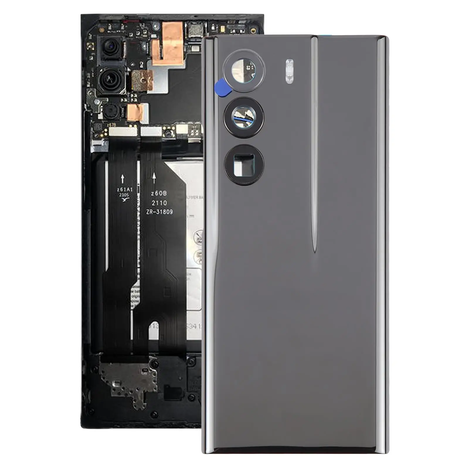 

Керамическая задняя крышка для ZTE Axon 40 Ultra Space Edition A2023P с крышкой объектива камеры