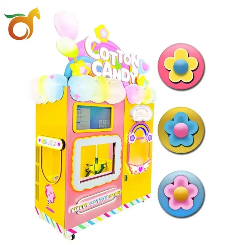 Exclusive Chip Wireless Temperature Control Without Wear and Tear Automatic Cotton Candy Floss Machine Commercial