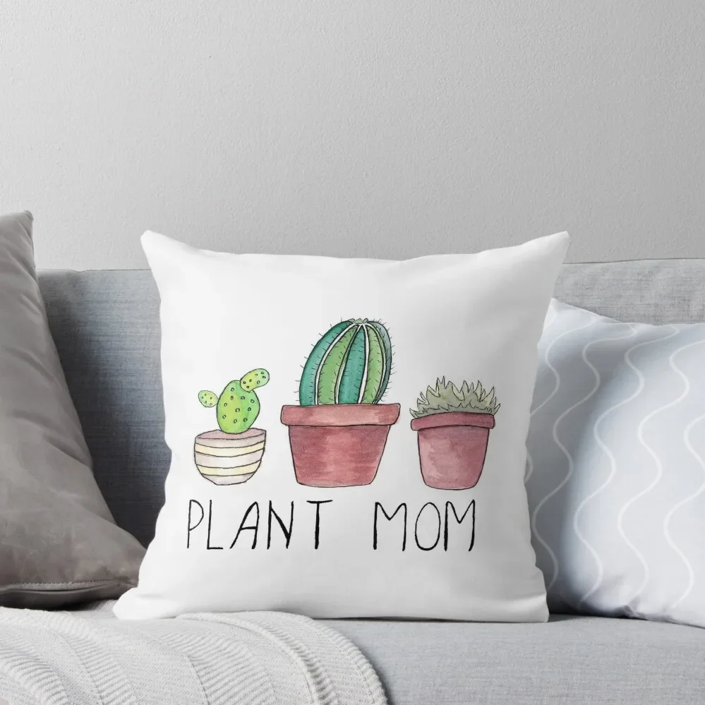 

Plant Mom Throw Pillow Pillow Cases Decorative Luxury Living Room Decorative Cushions Sofa Cushion Cover