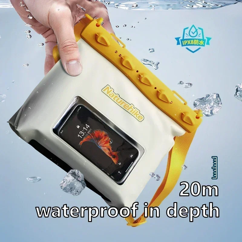 Naturehike Qingyang Swimming Drifting Waterproof Sealed Bag Phone Touch Screen Waterproof Bag Beach Snorkeling Water Bag New