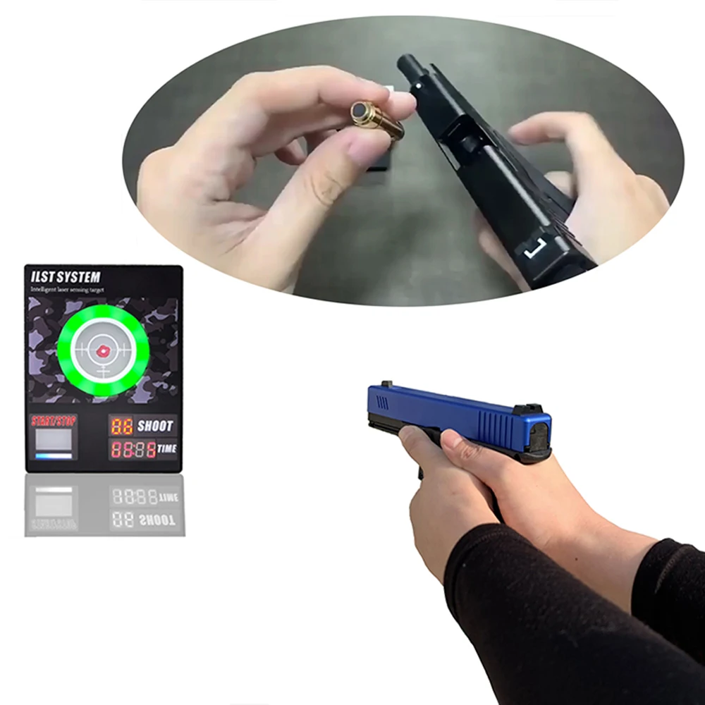 

Laser Sight Dry Fire Bullet Cartridge Laser Trainer Target J10C with Sound of Impact and Timed Games for Reactive Laser Shooting