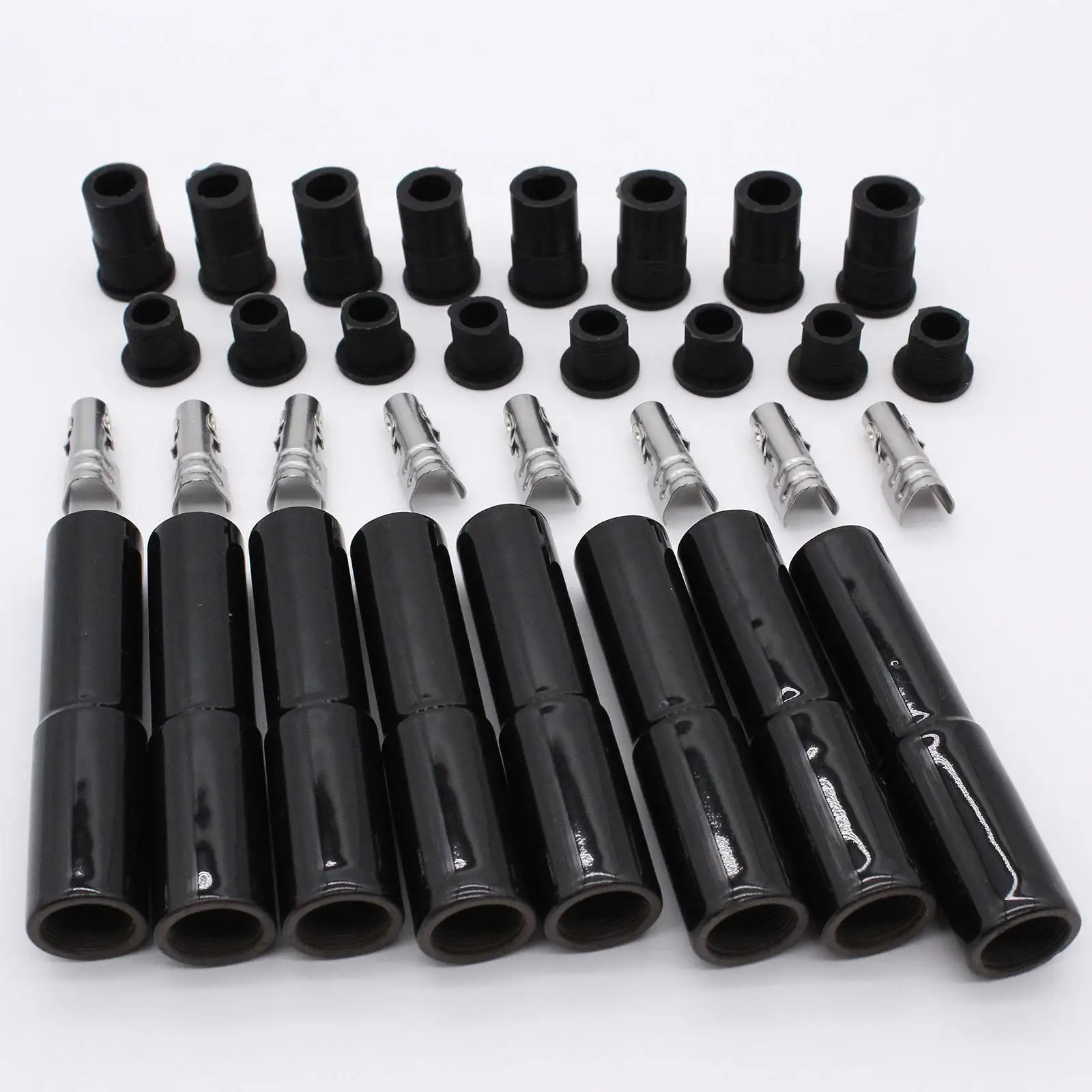 8x Ceramic Spark Plug Boot Kit Component Easy Installation Replacement Car Part Spark Plug Terminals Spark Plug Wire End Boots