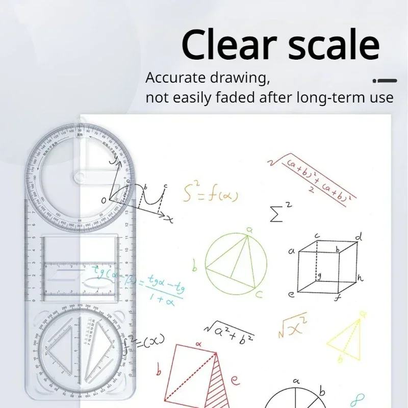 Règle de dessin esthétique pour étudiants, fournitures scolaires, règle de dessin utile, accessoires scolaires