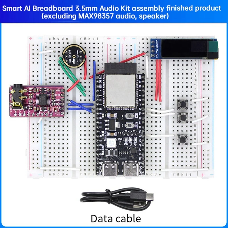 AI Voice Chat Robot ESP32-S3 Development Board Breadboard 3.5Mm Audio Finished Kit For Deepseek For Student Educational