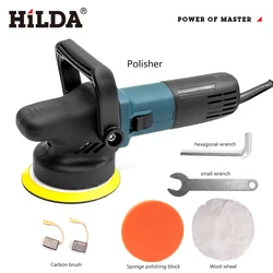 HILDA 980W Car Polishing Machine 5inch Orbit Dual Action Auto Polisher Variable Speed Sander Buffing Waxing Machine