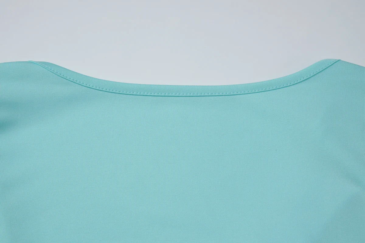 Hugcitar Damenmode, tiefer V-Ausschnitt, einfarbig, kurzärmelig, gerüscht, sexy Crop-T-Shirt, Top, Sommer, Strandurlaub, weibliches Outfit – Detail 8