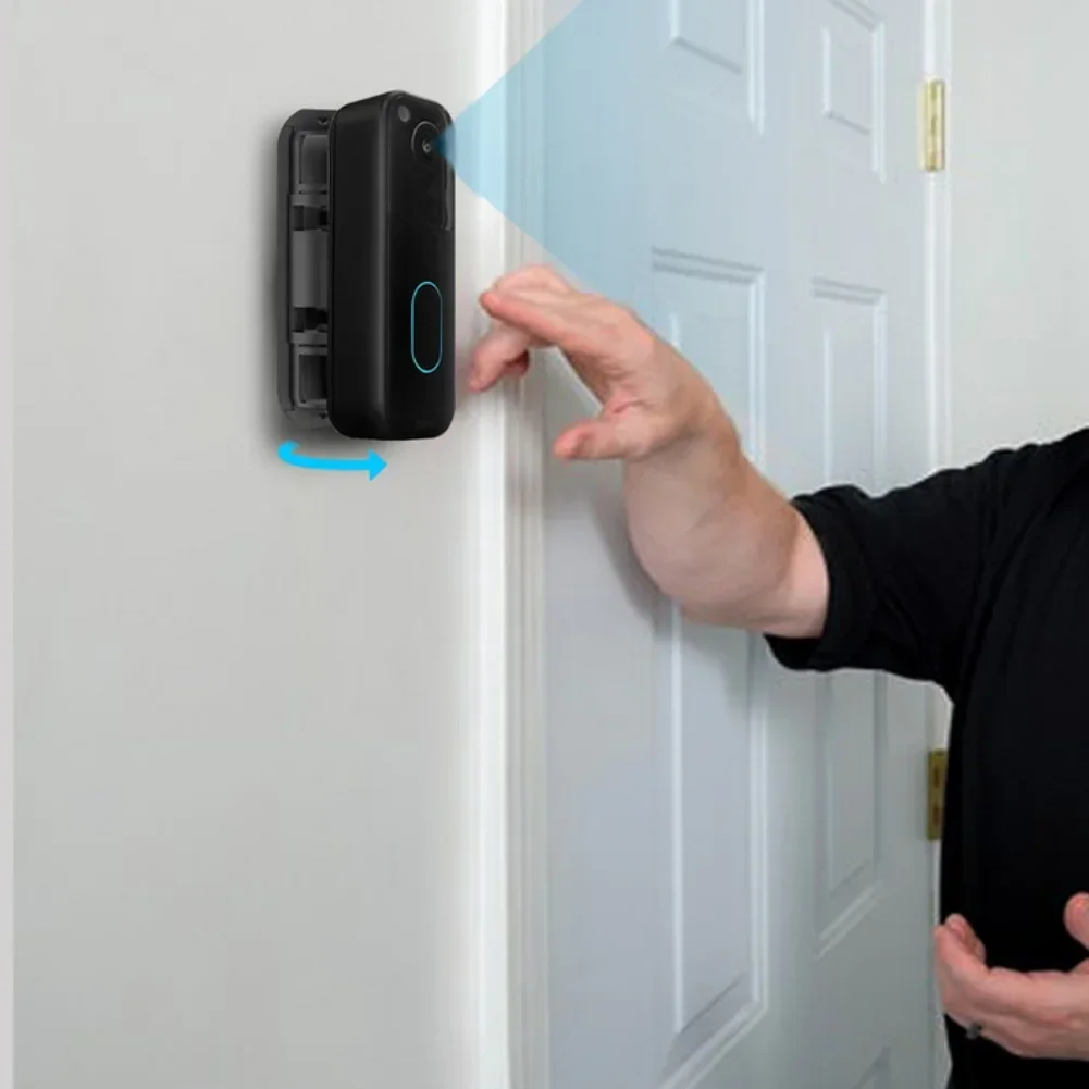 

Противоугонный настенный держатель дверного звонка для совершенно нового для мигающего видео дверного звонка, горизонтальный регулируемый кронштейн для домашней безопасности