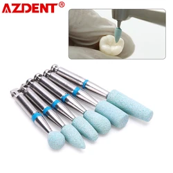 AZDENT 1 sztuk/pudło Dental ceramiczny szlifierka diamentowa cyrkonia porcelana RA 2.35mm ziarno polski wiertła kątowe szlifowanie narzędzie dentystyczne