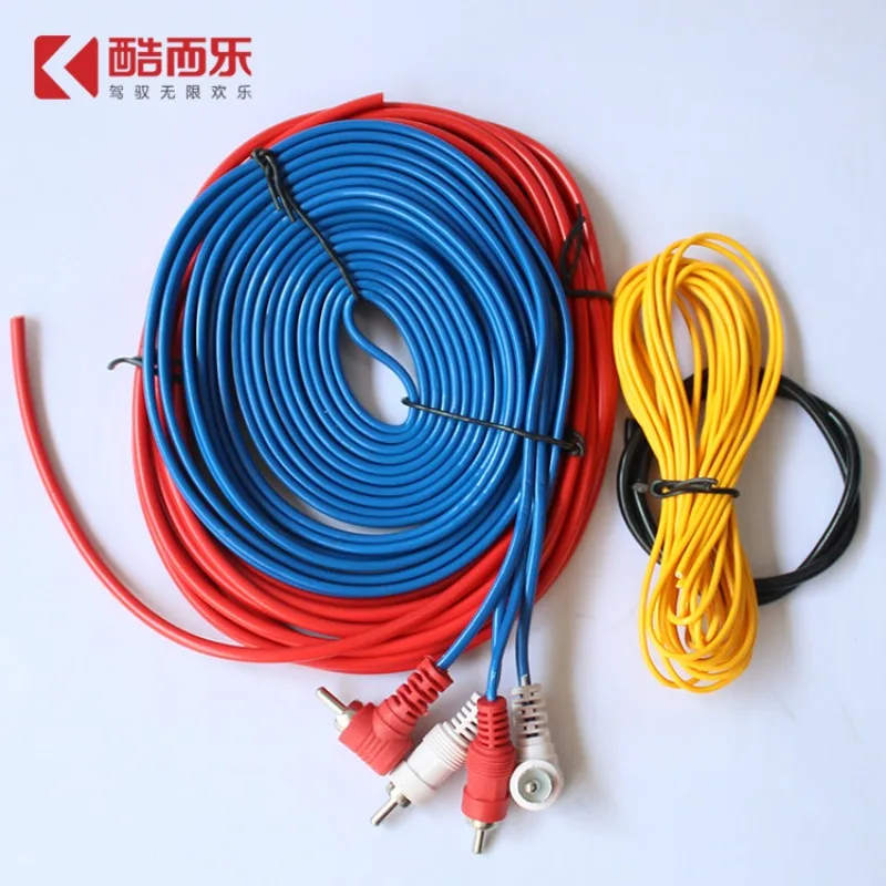 

10Set manufacturers wholesale car power amplifier sleeve line can be customized 14GA subwoofer sleeve line