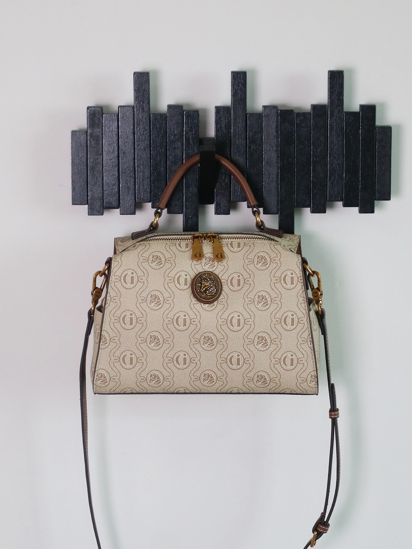 Heavy Craft Retro Printing Color Matching Ladies Handbag 2026 Fashion Spring and Summer New Mother Bag Light Luxury Large Capaci