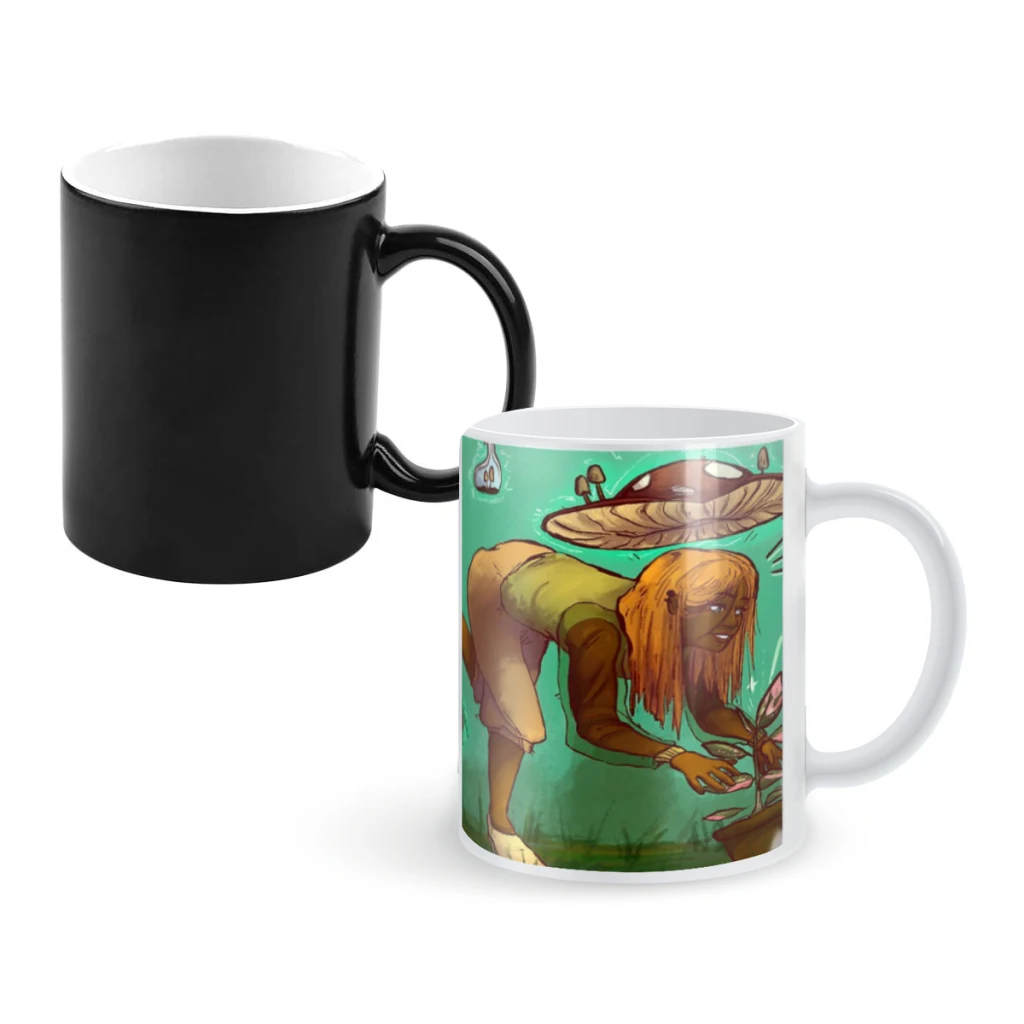 

Mushroom WitchCoffee Mugs And Mug Creative Color Change Tea Cup Ceramic Milk Cups Novelty Gifts