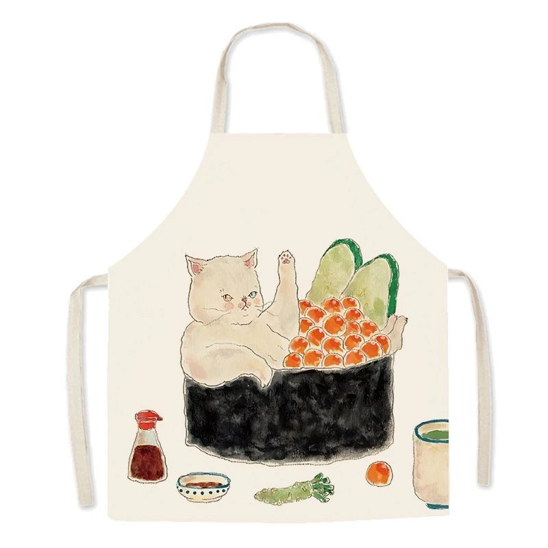 

Sleeveless Apron European Style Pastoral Series Kitchen Household Work Clothes Children'S Parent-Child Cooking Studio Coat
