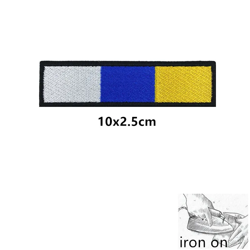 1PC Canary Islands Flag Armband A LLORAR A LA LLORERIA Embroidered Patch Iron On Embroidery Hook And Loop Badge Stripe