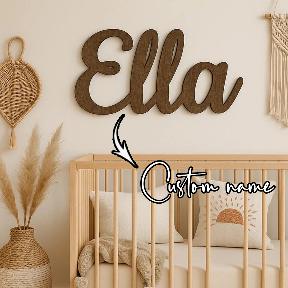Custom Cursive Wooden Name Sig - đánh giá và giá Baby Nursery Keepsake
