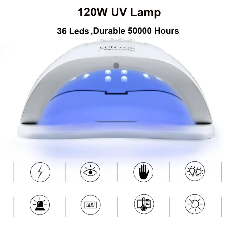 Collection AliExpress Sun X5 Plus-Lampe UV LED pour Manucure des Ongles, Lampes Professionnelles de vaccage de Verhéritage Gel avec Minuterie, Capteur existent, Outils d'Équipement, 36 LEDS