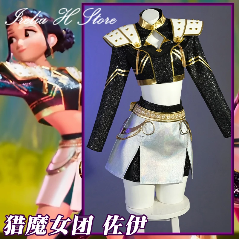 

Pre sale Irelia H Store Kpop KPop Demon Hunters Zoey Cosplay Costume for women punk outfit game anime jacket