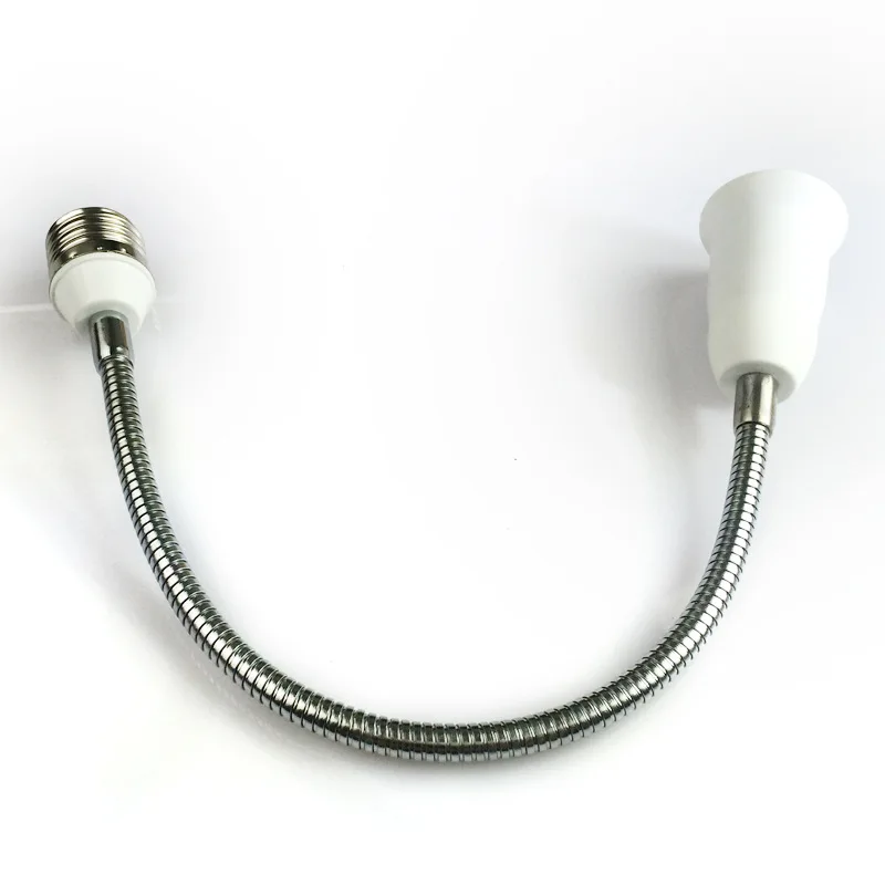 Porte-ampoule LED E27, adaptateur d'extension Flexible, douille 18/23/28/38/48/58cm, cordon d'extension