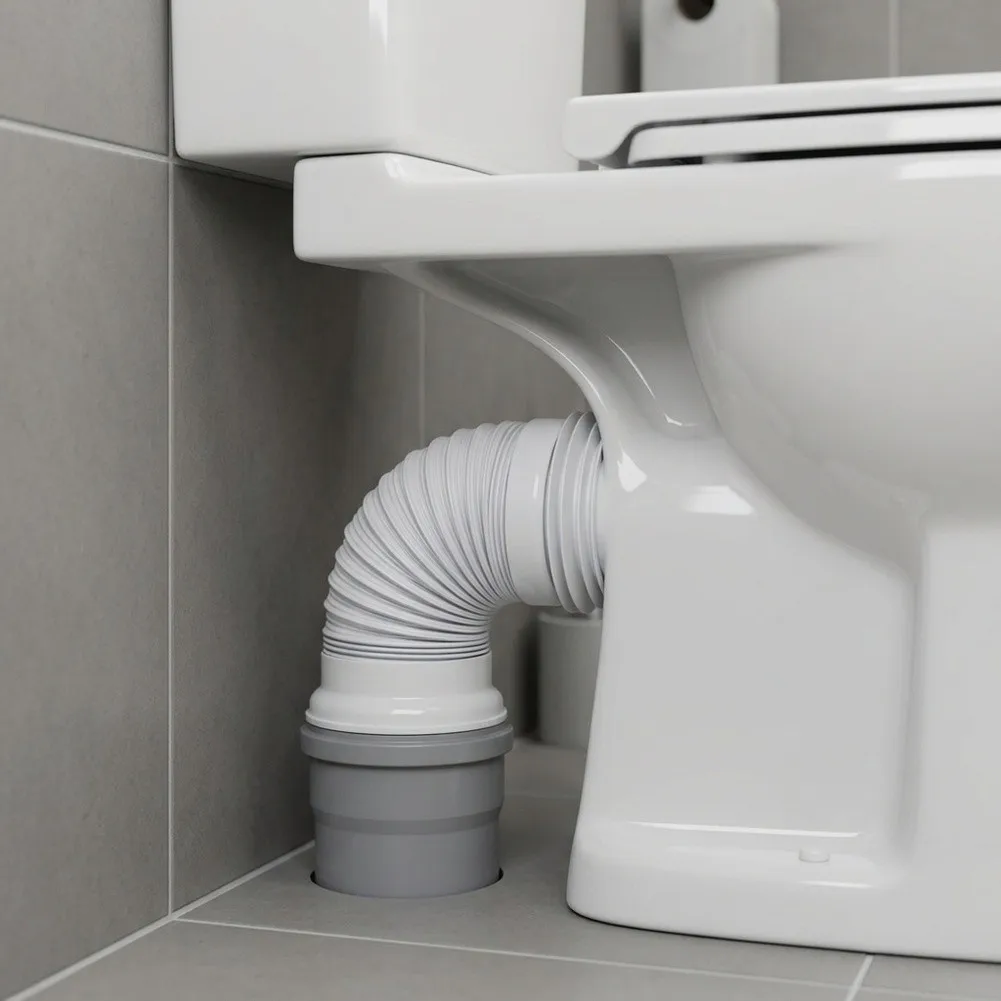 Flexible for pe Toilet Drain Pipe Connector Designed for Direct Fit with Standard Floor Drain Outlets and Toilet Outlet Spigots