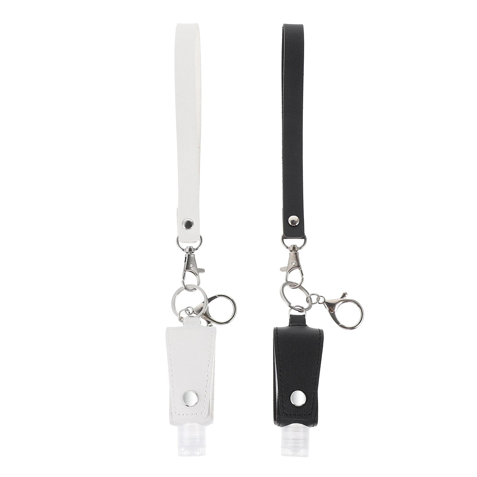 

2pcs HandSanitizerKeychainBottles PlasticTravelContainers Refillable Reusable Portable EcoFriendly Durable Outdoor