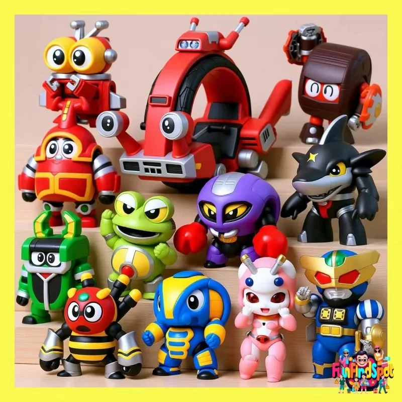 B Robo Kabutack Action Figure Shark Pepper Collectible Building Blocks Model Desktop Decoration Gift For Anime Collectors Fans