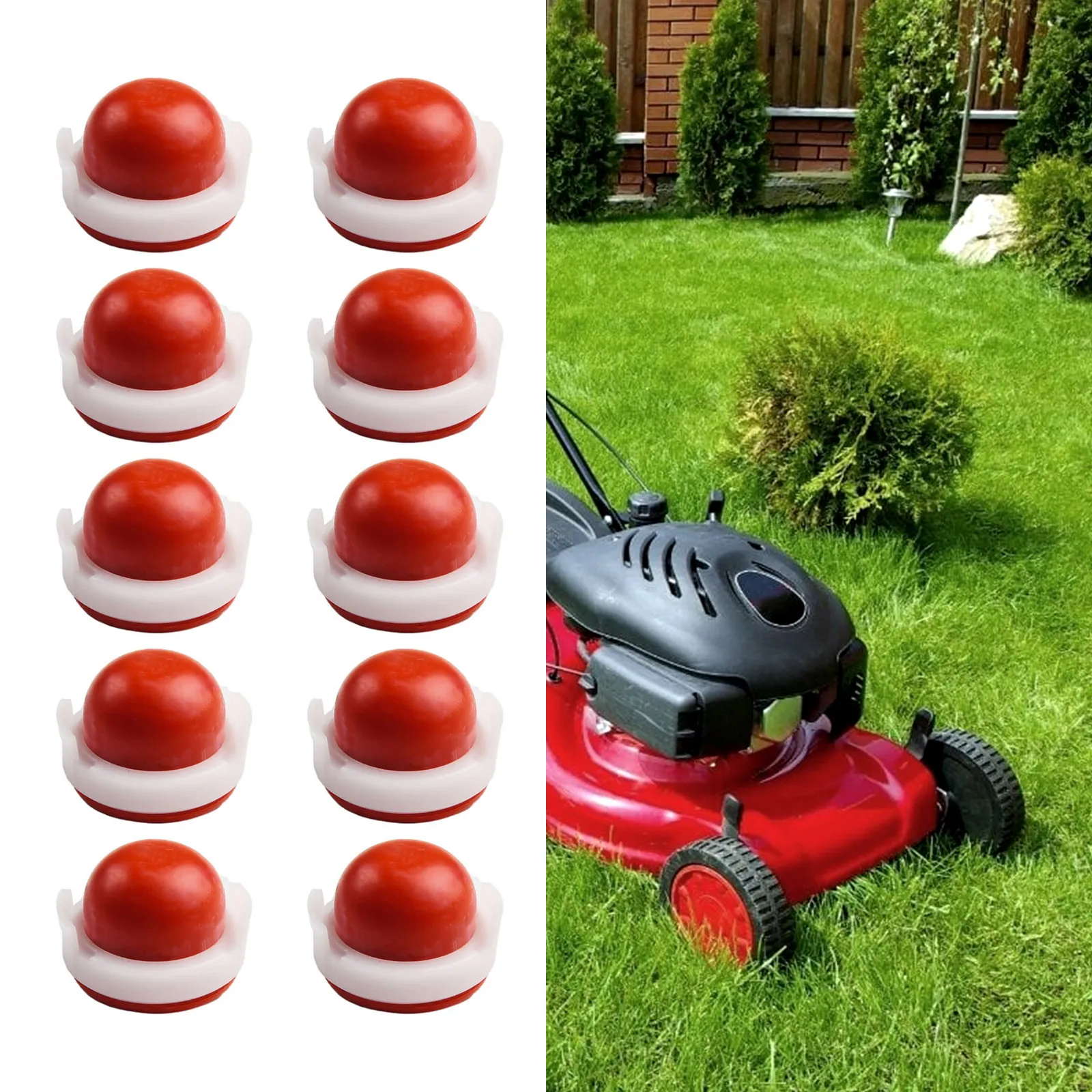 Briggs-Stratton 694394 494408 엔진 카브 프라이머 전구, 잔디 예초기 액세서리, 카브레타 부품, 농업용 트랙터, 10 개