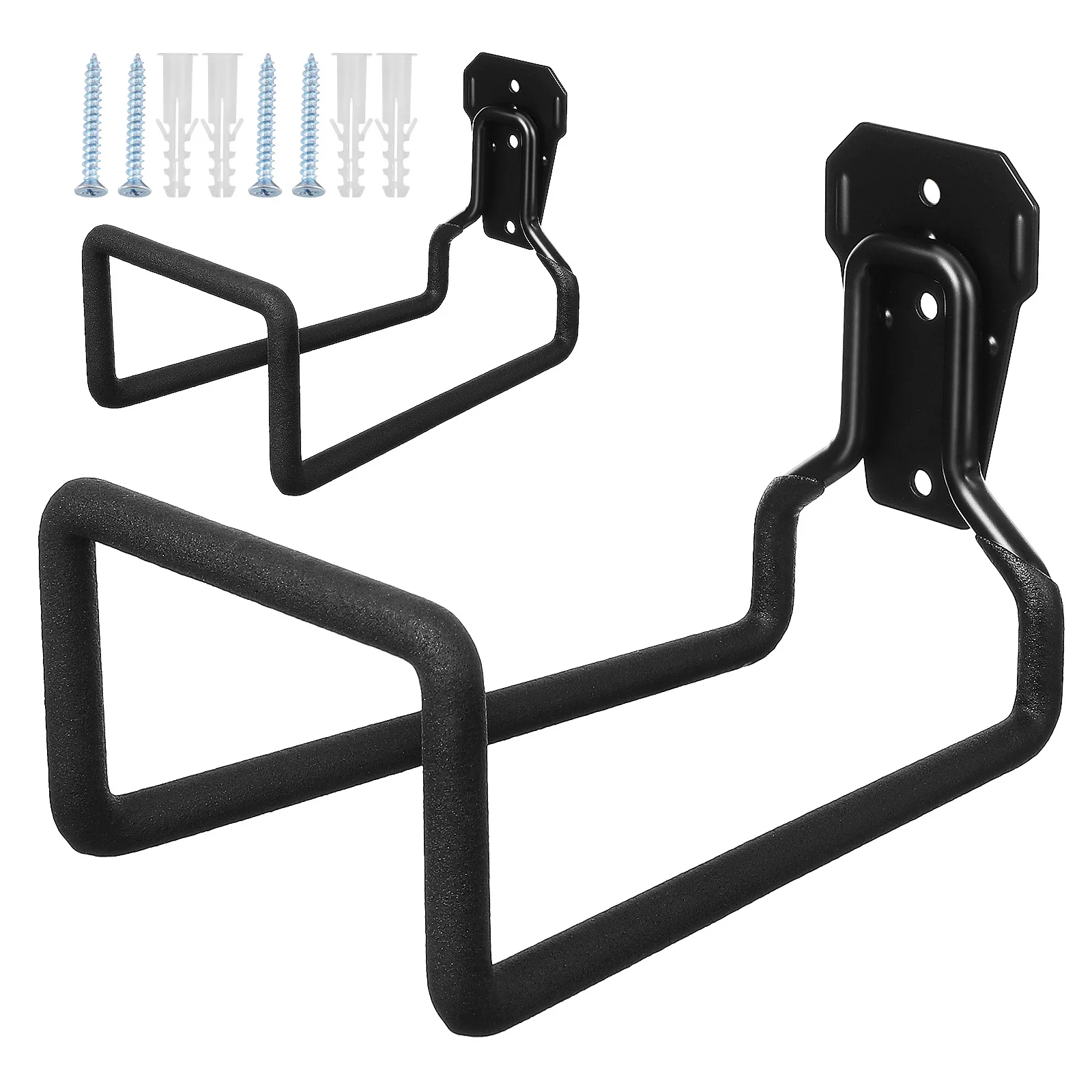 

2 pcs Heavy Duty Metal Hooks Garage Storage Tool Hanger Hose Holder Wall Mount Extension Cord Organizer Water Garden Accessories