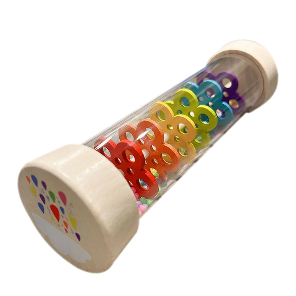 Children's Early Education Musical Instruments Educational Plaything Unique Rain Sound Toys Cognitive Stick Wooden